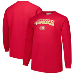 San Francisco 49ers Big & Tall Thermal Long Sleeve T-Shirt - Scarlet - Fanatics
