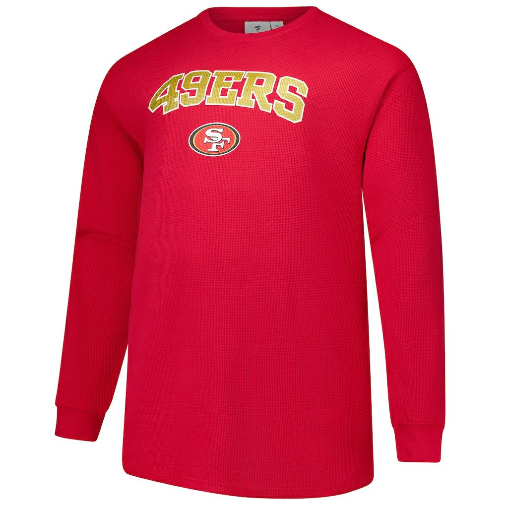 San Francisco 49ers Big & Tall Thermal Long Sleeve T-Shirt - Scarlet - Fanatics