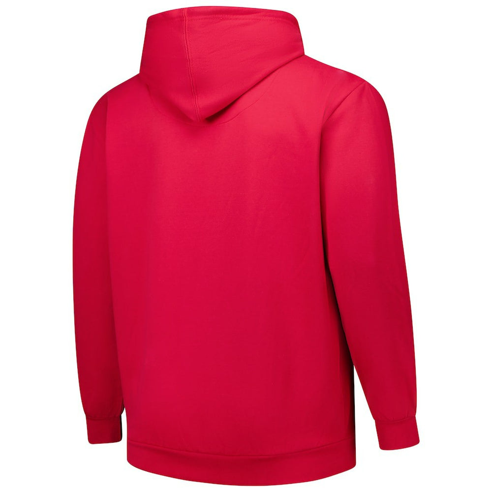 San Francisco 49ers Big & Tall Sleeve Hit Full-Zip Hoodie - Scarlet - Fanatics