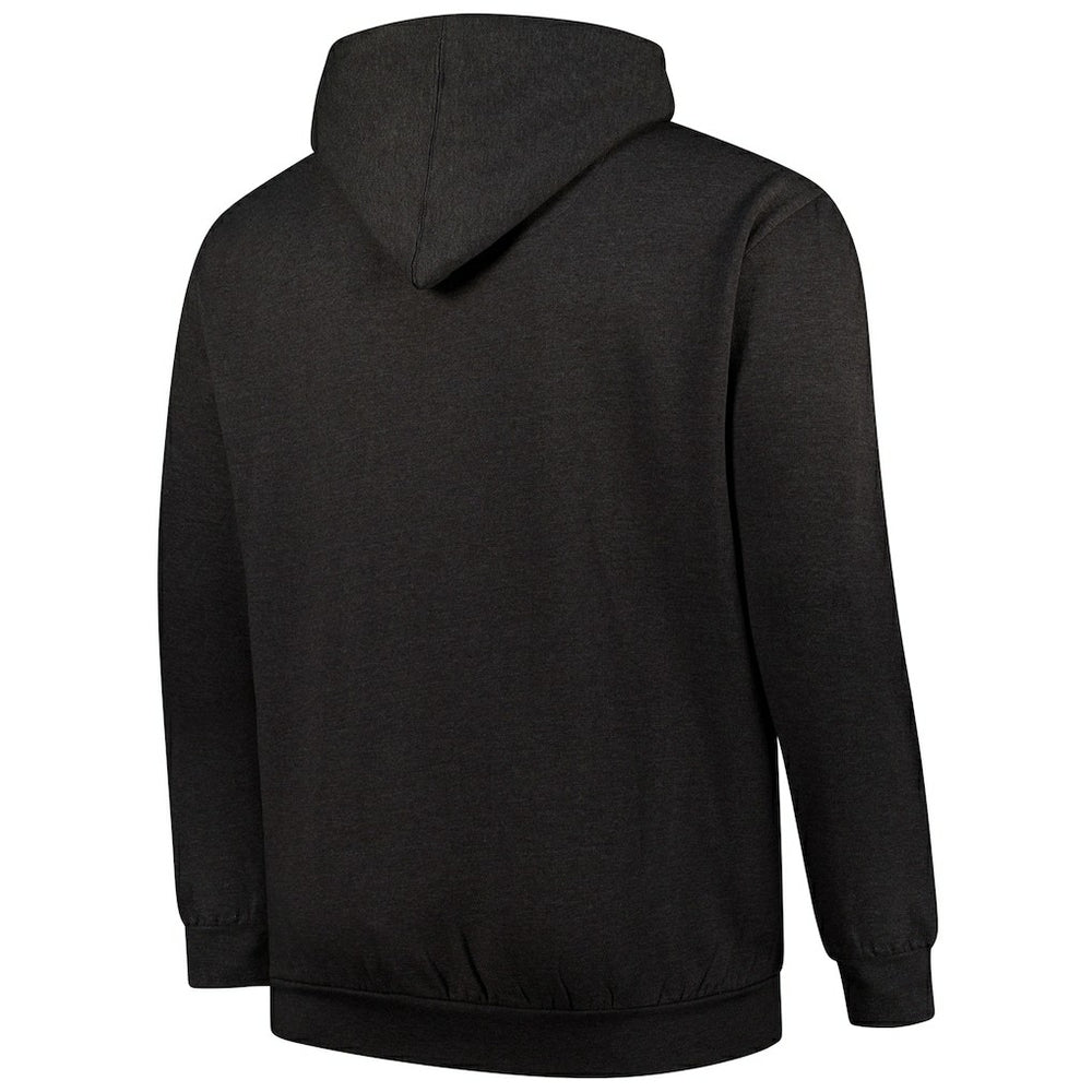 Cleveland Browns Big & Tall Sleeve Hit Full-Zip Hoodie - Heather Charcoal - Fanatics