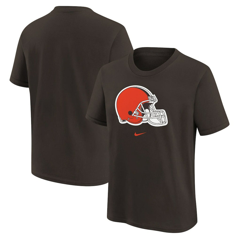 Cleveland Browns Youth Logo T-Shirt - Brown - Nike