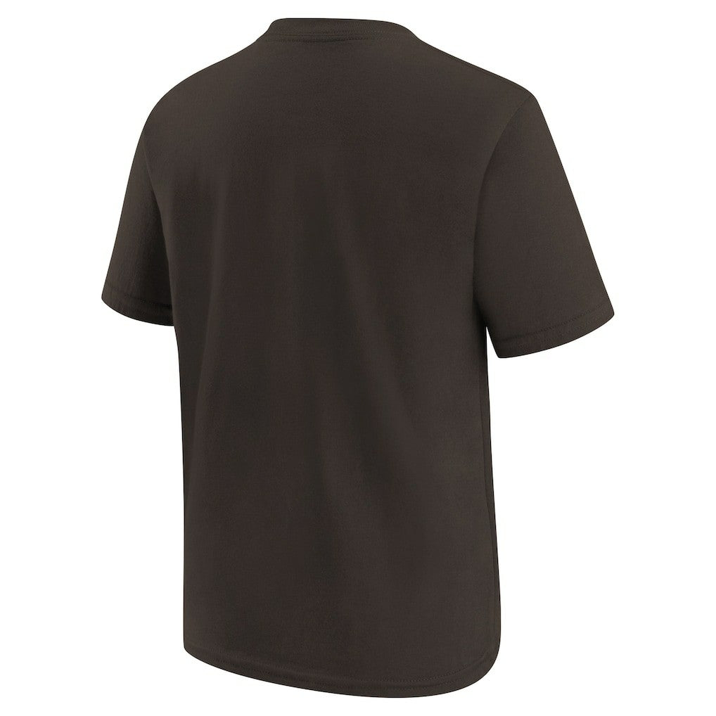 Cleveland Browns Youth Logo T-Shirt - Brown - Nike