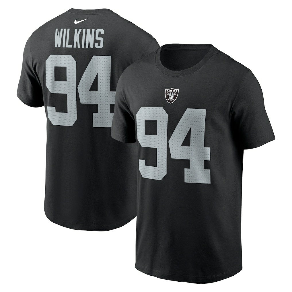 Christian Wilkins Las Vegas Raiders Player Name & Number T-Shirt - Black - Nike