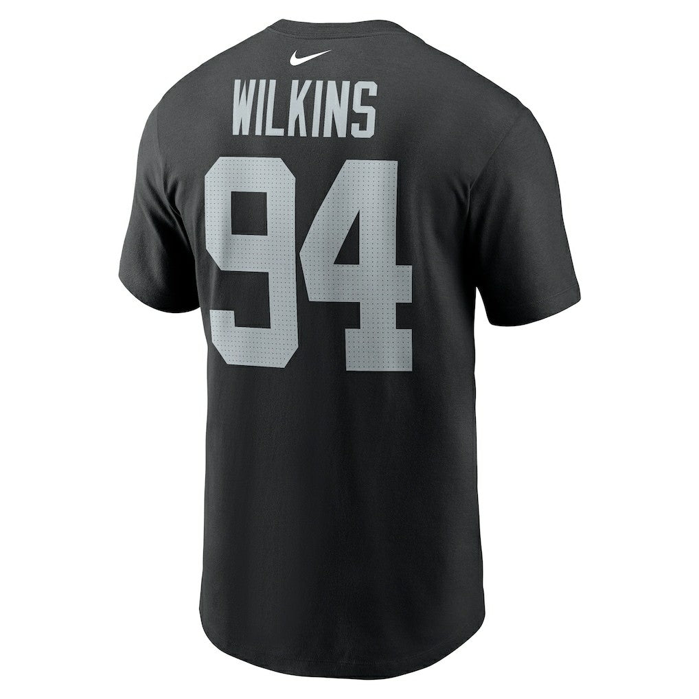 Christian Wilkins Las Vegas Raiders Player Name & Number T-Shirt - Black - Nike