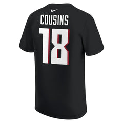 Kirk Cousins Atlanta Falcons Youth Player Name & Number T-Shirt - Black - Nike