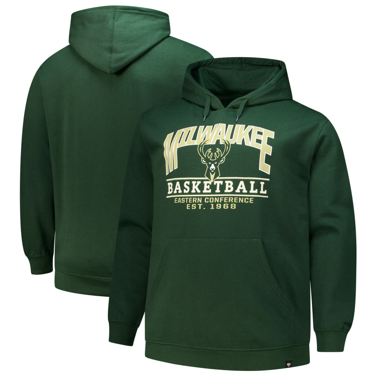 47 brand Milwaukee Bucks '47 Good Call Headline Pullover Hoodie Hunter Green