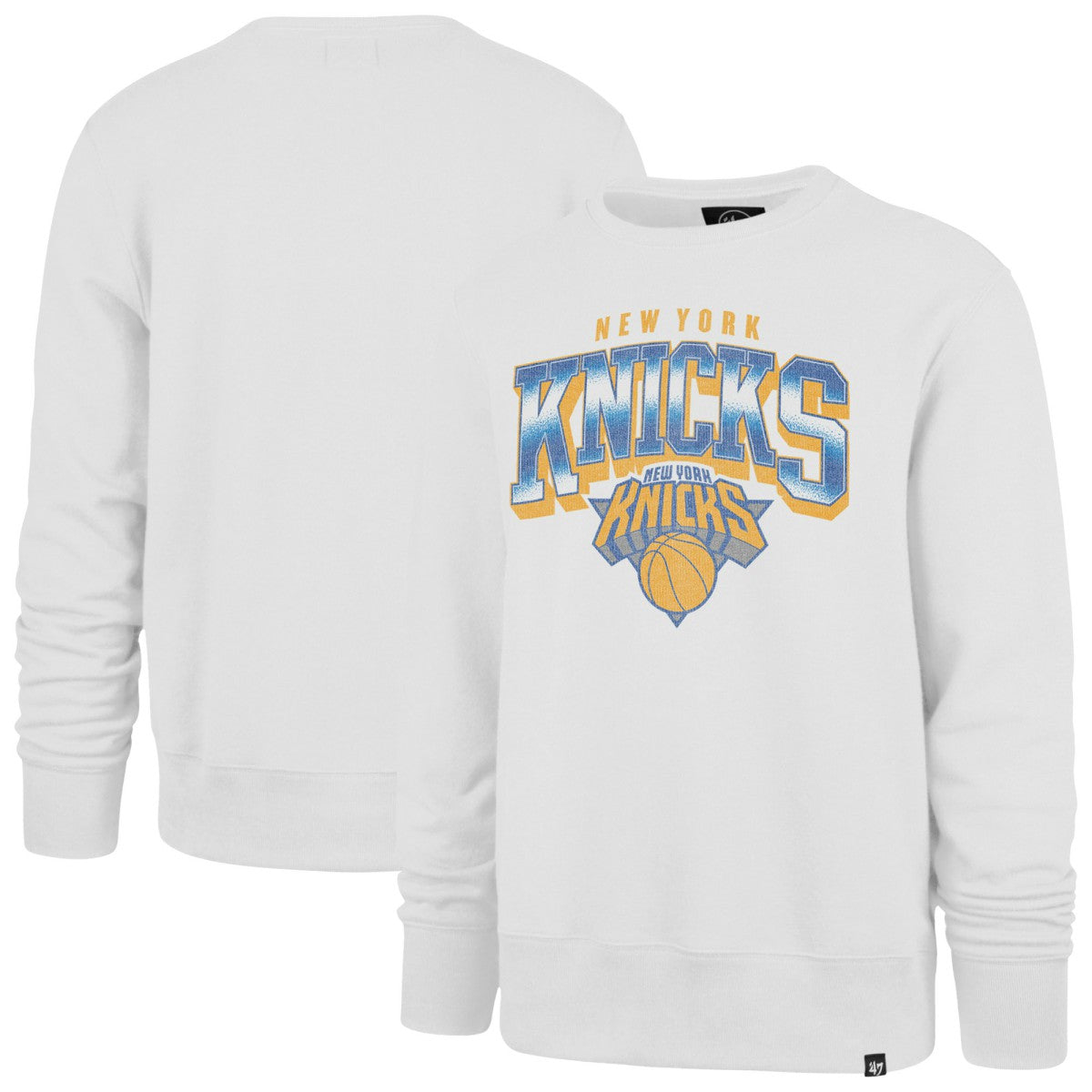 47 brand New York Knicks '47 Big & Tall Spotlight Headline Pullover Sweatshirt Cream