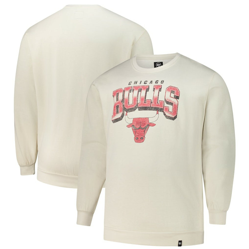 47 brand Chicago Bulls '47 Big & Tall Spotlight Headline Pullover Sweatshirt Cream