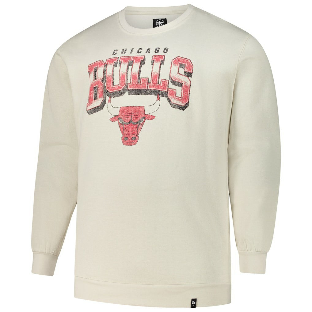 47 brand Chicago Bulls '47 Big & Tall Spotlight Headline Pullover Sweatshirt Cream