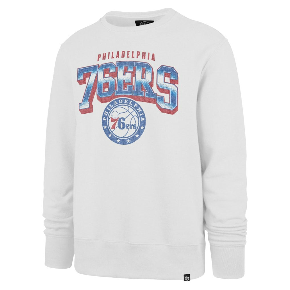 47 brand Philadelphia 76ers '47 Big & Tall Spotlight Headline Pullover Sweatshirt Cream