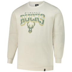 47 brand Milwaukee Bucks '47 Big & Tall Spotlight Headline Pullover Sweatshirt Cream