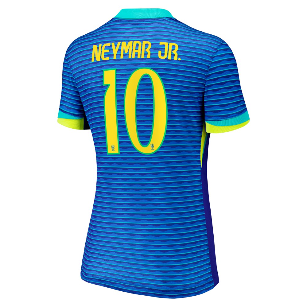 Nike - Neymar Jr. Brazil National Team Women's 2024 Away Stadium Replica Player Jersey – Blue