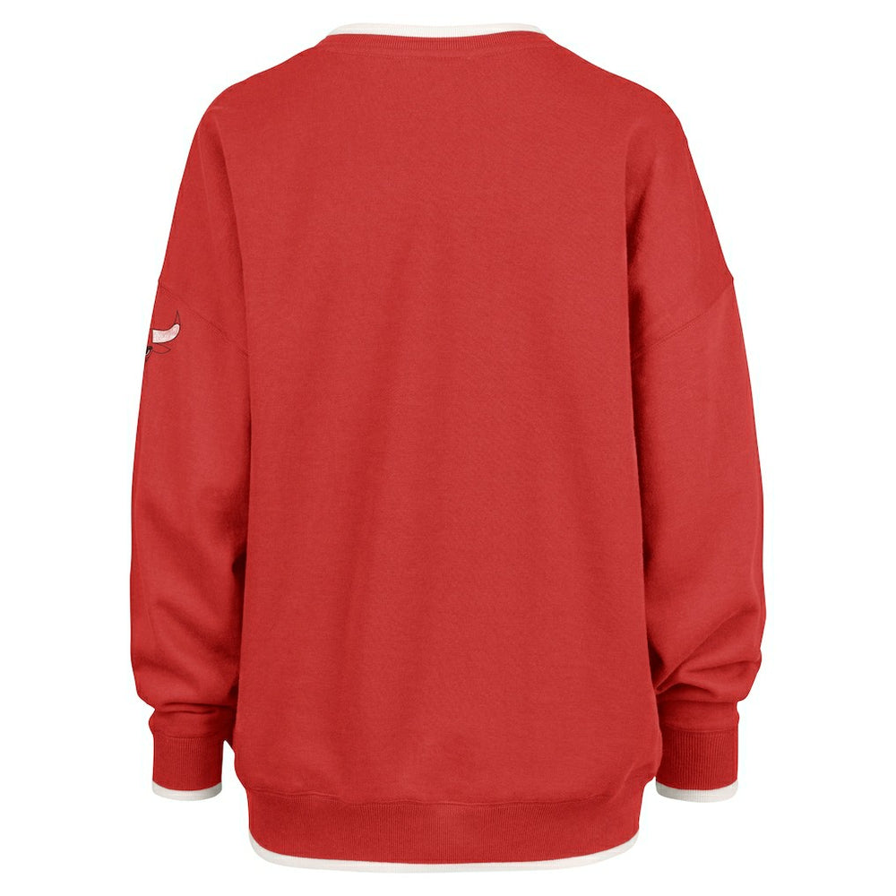 47 brand Chicago Bulls '47 Women's Rise Wax Pack Daze '80s Oversize Pullover Sweatshirt Red