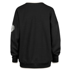 47 brand Brooklyn Nets '47 Women's Rise Wax Pack Daze '80s Oversize Pullover Sweatshirt Black