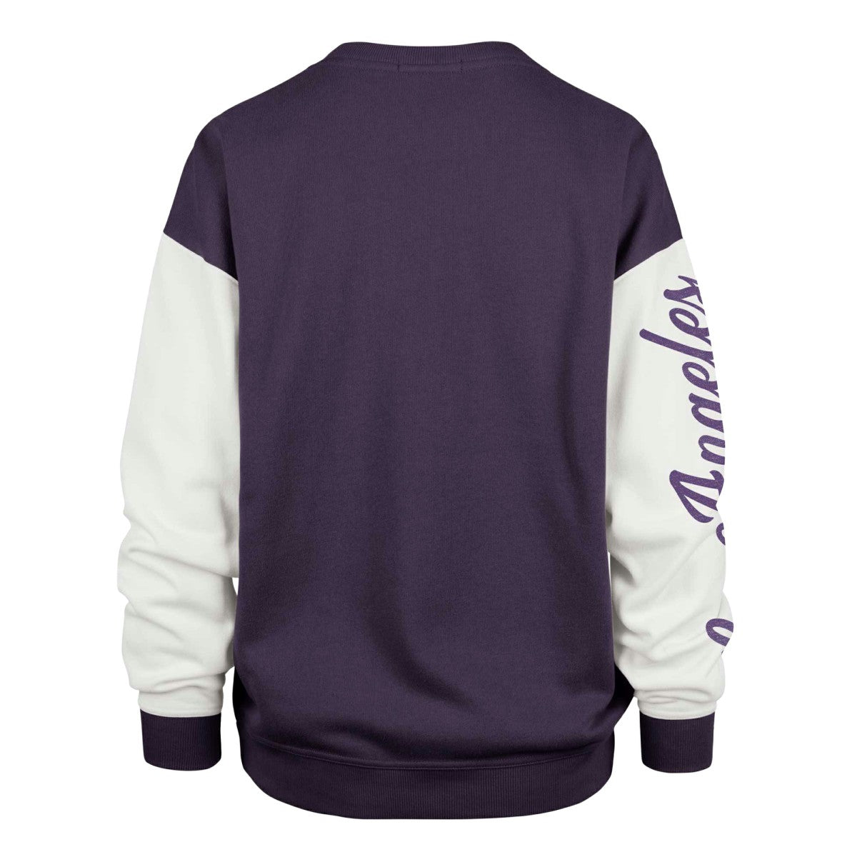 47 brand Los Angeles Lakers '47 Women's Rise Andie Pullover Sweatshirt Oversized Pullover Sweatshirt Purple