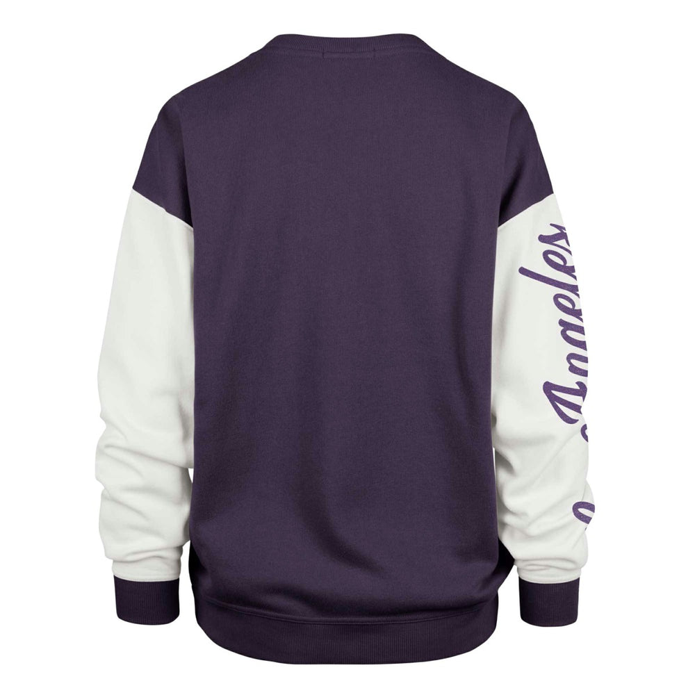 47 brand Los Angeles Lakers '47 Women's Rise Andie Pullover Sweatshirt Oversized Pullover Sweatshirt Purple