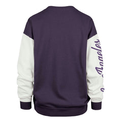 47 brand Los Angeles Lakers '47 Women's Rise Andie Pullover Sweatshirt Oversized Pullover Sweatshirt Purple