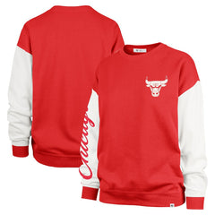 47 brand Chicago Bulls '47 Women's Rise Andie Oversized Pullover Sweatshirt Red
