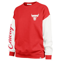 47 brand Chicago Bulls '47 Women's Rise Andie Oversized Pullover Sweatshirt Red