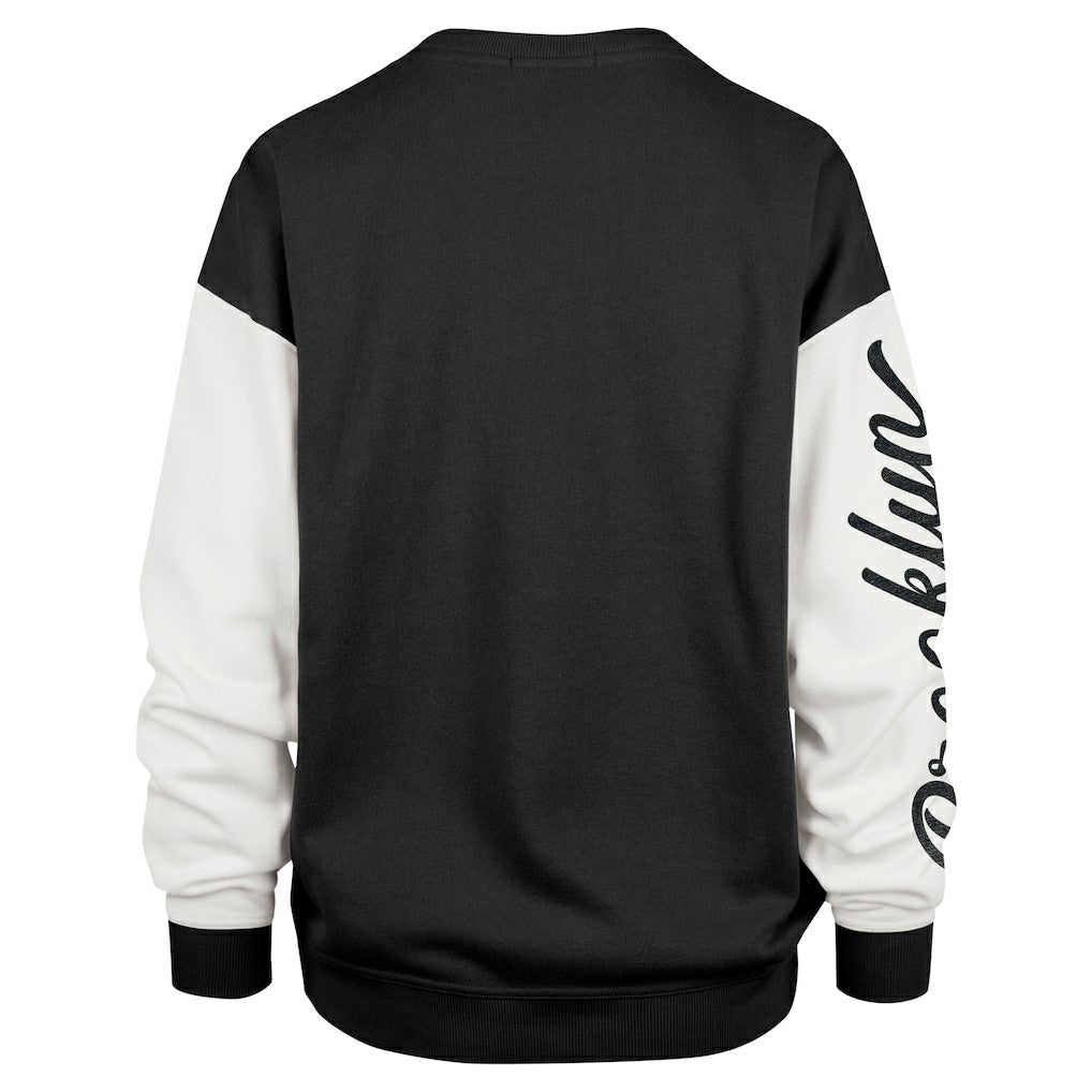 47 brand Brooklyn Nets '47 Women's Rise Andie Oversized Pullover Sweatshirt Black