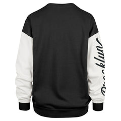47 brand Brooklyn Nets '47 Women's Rise Andie Oversized Pullover Sweatshirt Black
