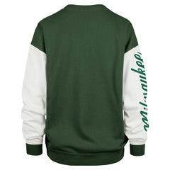 47 brand Milwaukee Bucks '47 Women's Rise Andie Oversized Pullover Sweatshirt Hunter Green