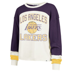 47 brand Los Angeles Lakers '47 Women's Curve Raglan Long Sleeve T-Shirt Cream