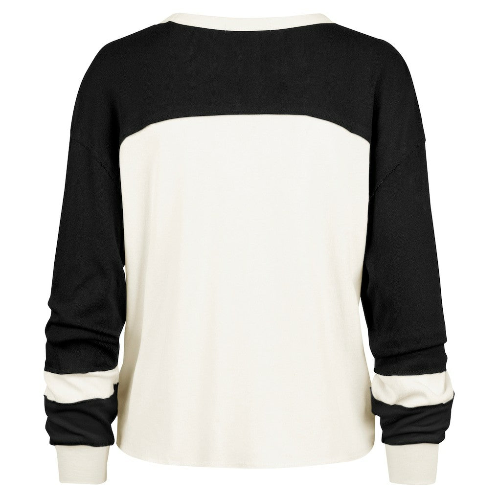 47 brand Brooklyn Nets '47 Women's Curve Raglan Long Sleeve T-Shirt Cream