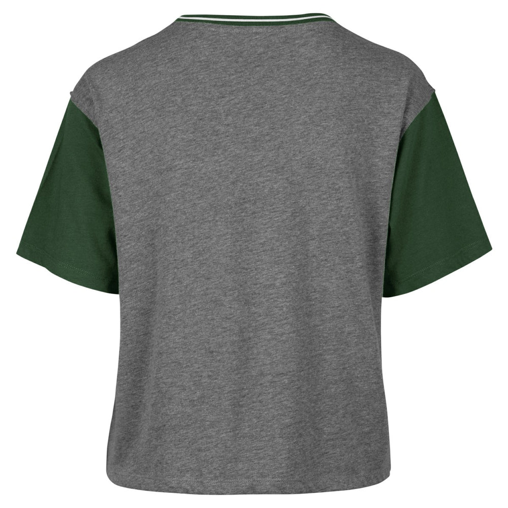 47 brand Milwaukee Bucks '47 Women's Rise Clubhouse Ziggy Color Block T-Shirt Gray