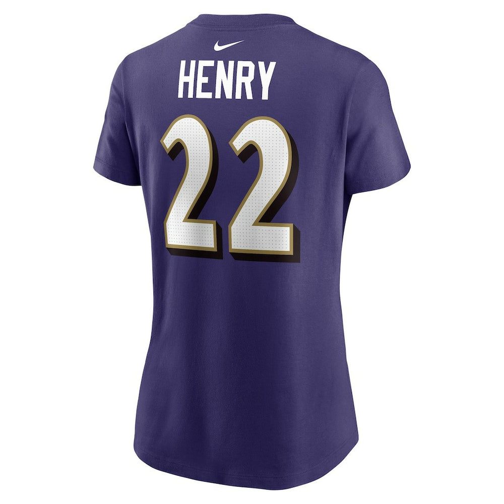 Derrick Henry Baltimore Ravens Women's Player Name & Number T-Shirt - Purple - Nike