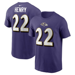 Derrick Henry Baltimore Ravens Player Name & Number T-Shirt - Purple - Nike