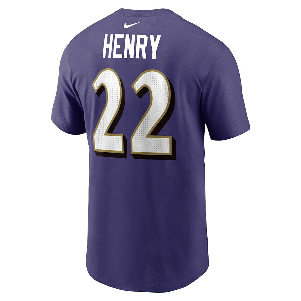 Derrick Henry Baltimore Ravens Player Name & Number T-Shirt - Purple - Nike