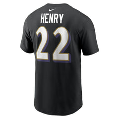 Derrick Henry Baltimore Ravens Player Name & Number T-Shirt - Black - Nike