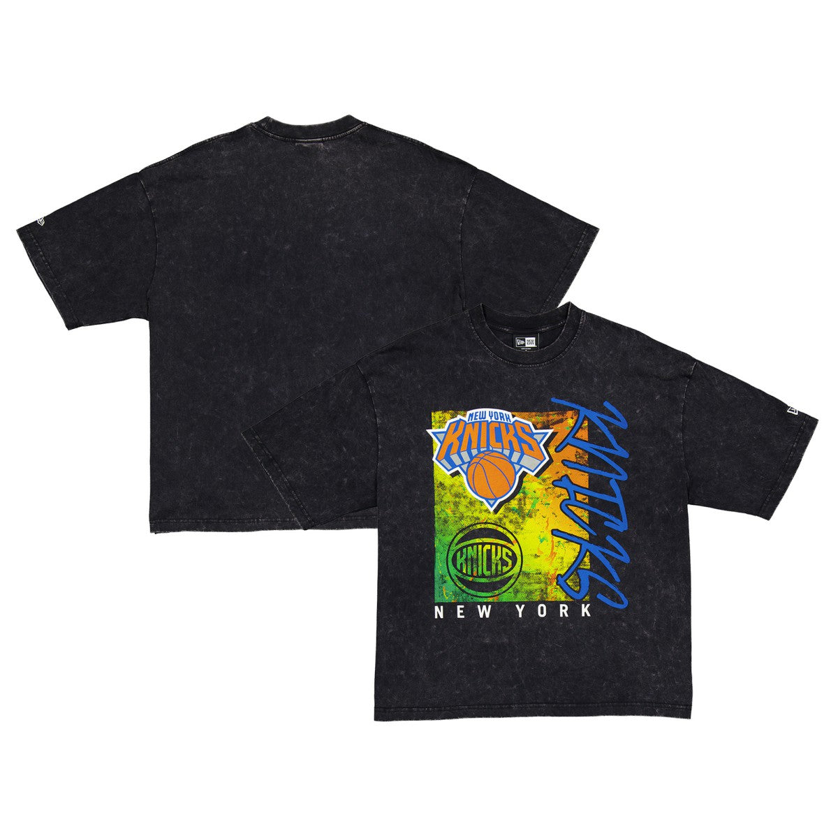 New Era New York Knicks Sport Classics Enzyme Washed T-Shirt Black