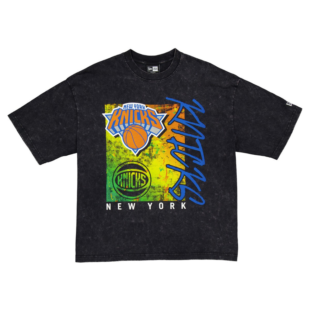 New Era New York Knicks Sport Classics Enzyme Washed T-Shirt Black