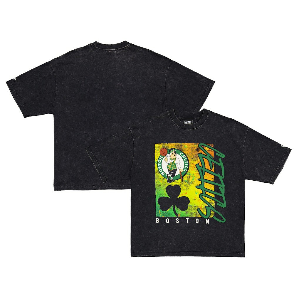 New Era Boston Celtics Sport Classics Enzyme Washed T-Shirt Black