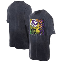 New Era Sacramento Kings Distressed Sport Classics Enzyme Washed T-Shirt Black