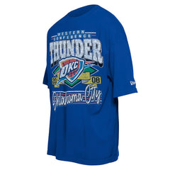 New Era Oklahoma City Thunder Distressed Sport Classics T-Shirt Blue