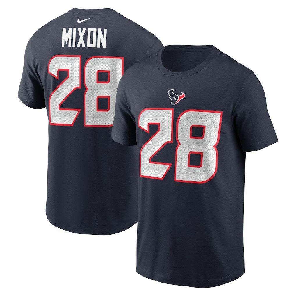 Joe Mixon Houston Texans Player Name & Number T-Shirt - Navy - Nike