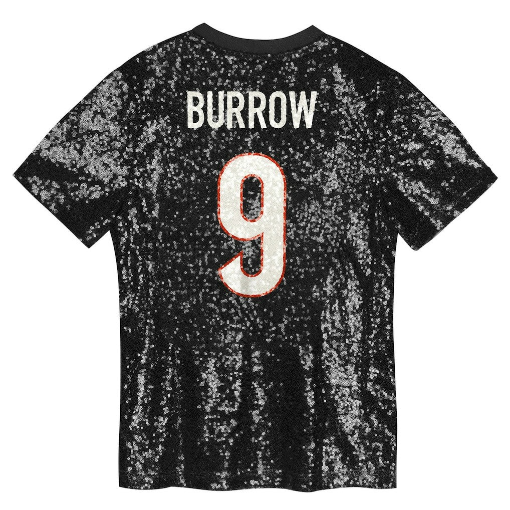 Joe Burrow Cincinnati Bengals Women's Player Name & Number V-Neck Fashion Jersey - Black - NFL