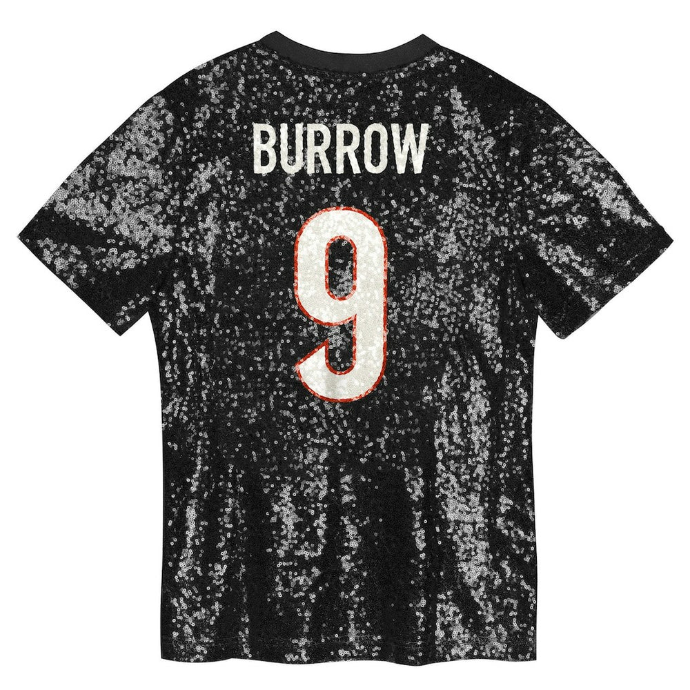 Joe Burrow Cincinnati Bengals Women's Player Name & Number V-Neck Fashion Jersey - Black - NFL