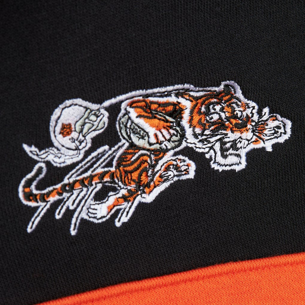 Cincinnati Bengals Vintage Logo Head Coach Fleece Pullover Hoodie - Black - NFL