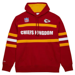 Kansas City Chiefs Vintage Logo Head Coach Fleece Pullover Hoodie - Red - NFL