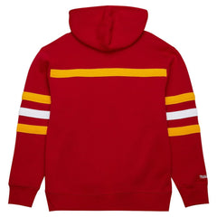 Kansas City Chiefs Vintage Logo Head Coach Fleece Pullover Hoodie - Red - NFL