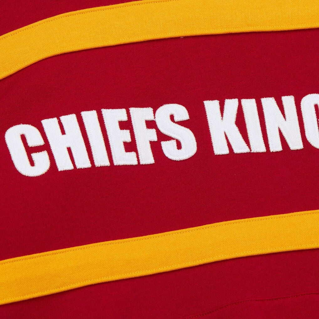 Kansas City Chiefs Vintage Logo Head Coach Fleece Pullover Hoodie - Red - NFL