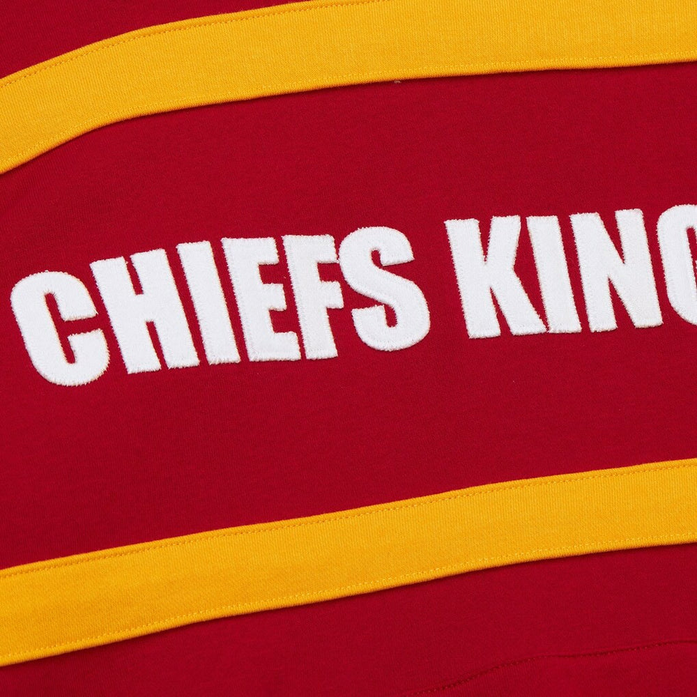 Kansas City Chiefs Vintage Logo Head Coach Fleece Pullover Hoodie - Red - NFL
