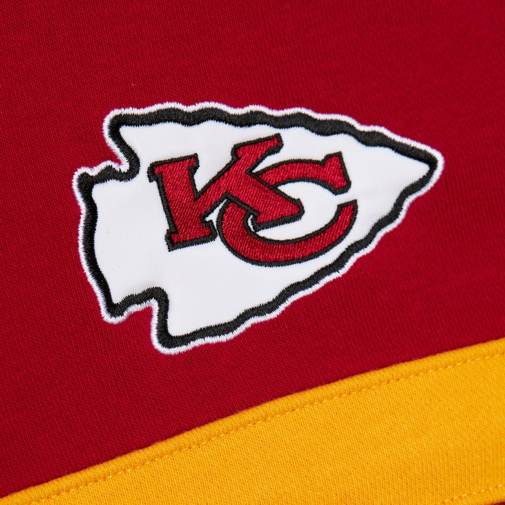 Kansas City Chiefs Vintage Logo Head Coach Fleece Pullover Hoodie - Red - NFL