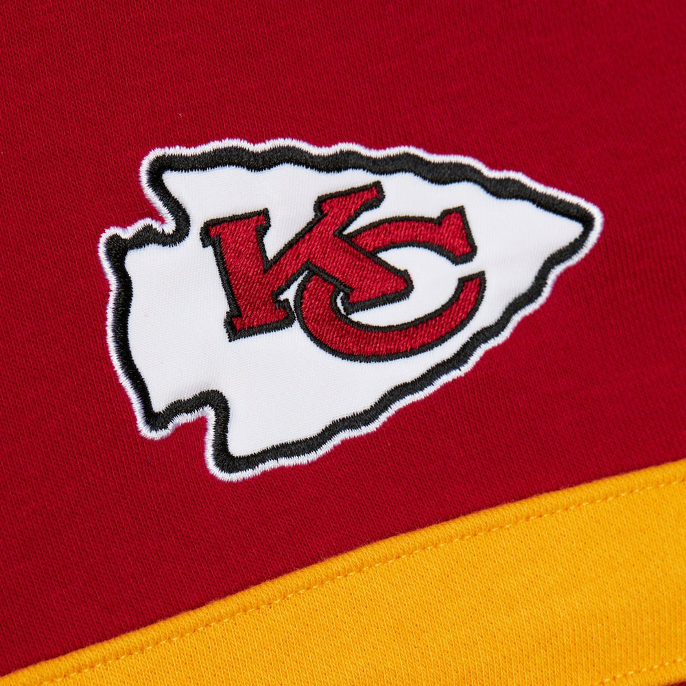 Kansas City Chiefs Vintage Logo Head Coach Fleece Pullover Hoodie - Red - NFL