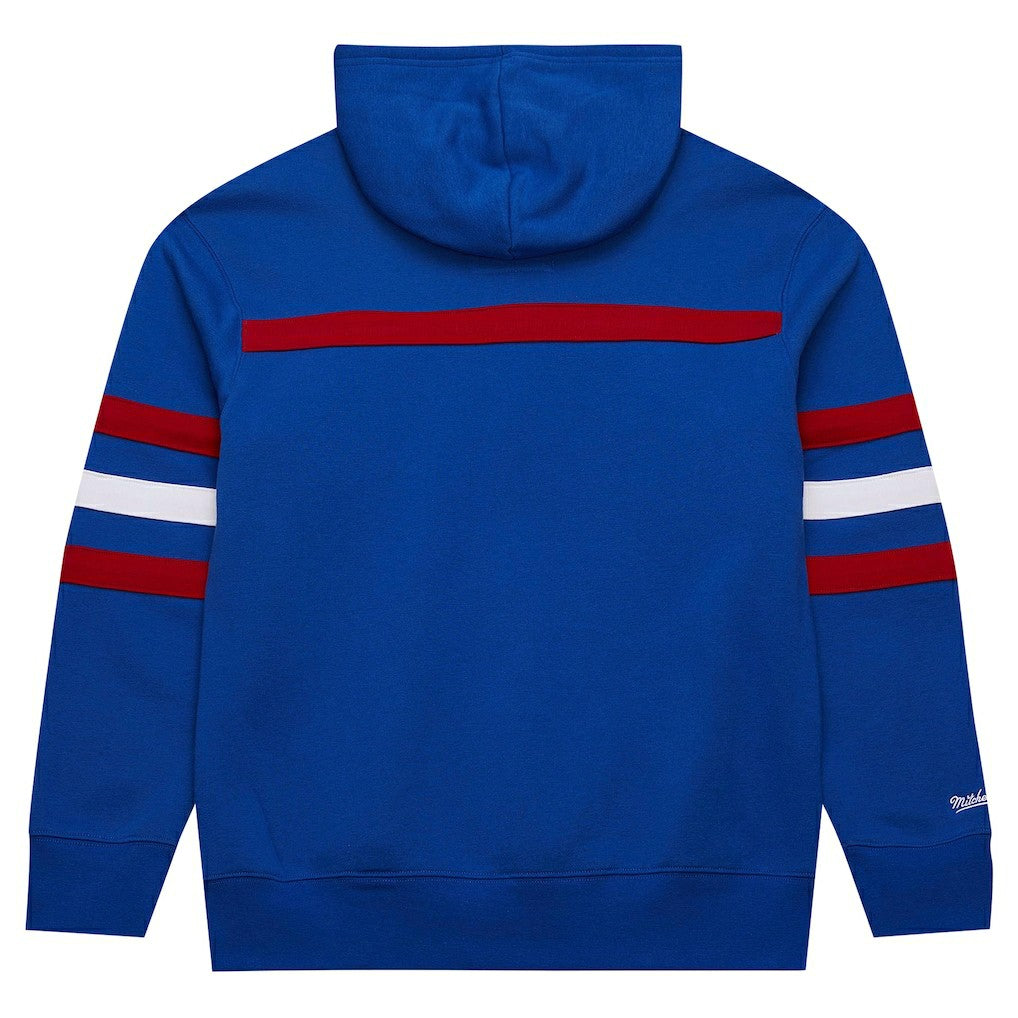 New York Giants Vintage Logo Head Coach Fleece Pullover Hoodie - Royal - NFL