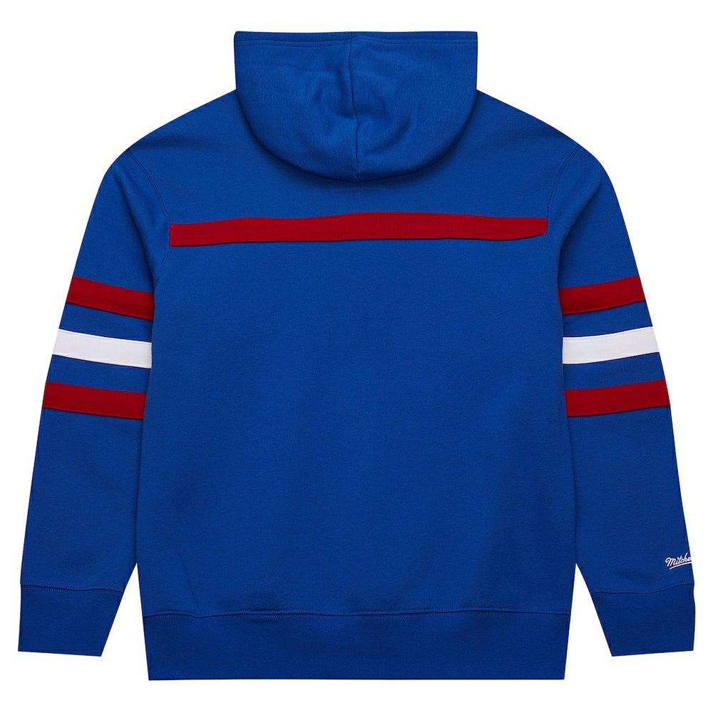New York Giants Vintage Logo Head Coach Fleece Pullover Hoodie - Royal - NFL